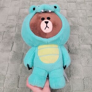 Gund Friends Dino Brown Bear - BTS Bear -12-Inch Plush